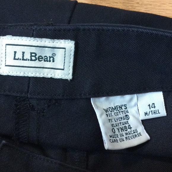 14T L.L. Bean black cotton stretch pants - Picture 14 of 15
